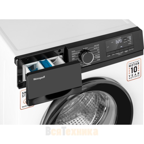 Стиральная машина с инвертором и паром Weissgauff WM 45127 DC Inverter Steam 
