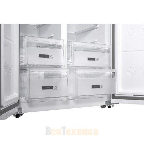 Отдельностоящий холодильник с инвертором Weissgauff WSBS 600 WG NoFrost Inverter