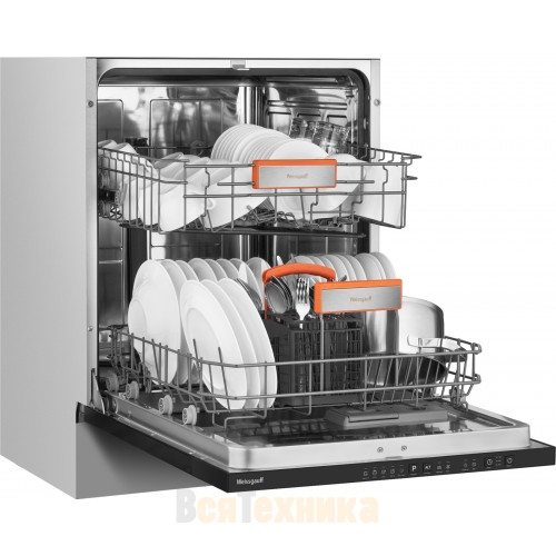 Встраиваемая посудомоечная машина с лучом на полу Weissgauff BDW 6025 Infolight