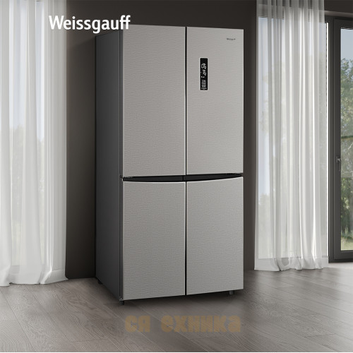 Отдельностоящий холодильник с инвертором Weissgauff WCD 450 X NoFrost Inverter