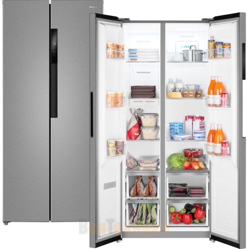 Отдельностоящий холодильник с инвертором Weissgauff WSBS 450 XNF Built-in