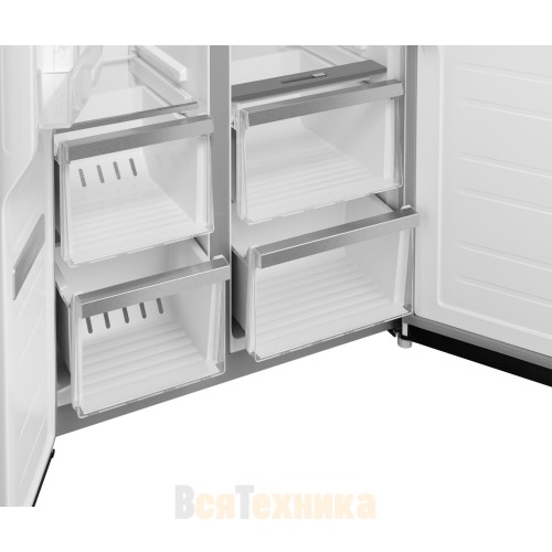 Отдельностоящий холодильник с инвертором Weissgauff WSBS 450 XNF Built-in