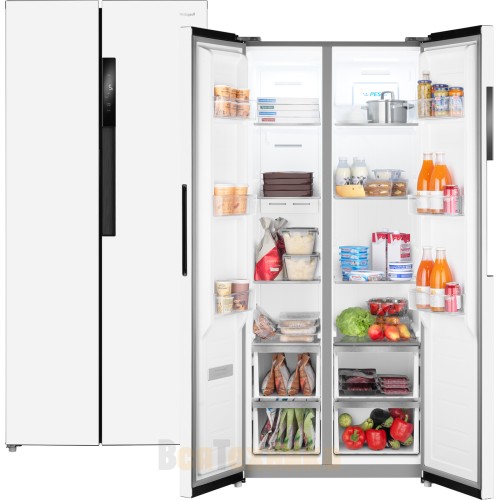 Отдельностоящий холодильник с инвертором Weissgauff WSBS 450 WNF Built-in