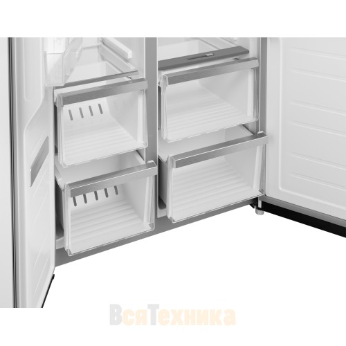Отдельностоящий холодильник с инвертором Weissgauff WSBS 450 WNF Built-in