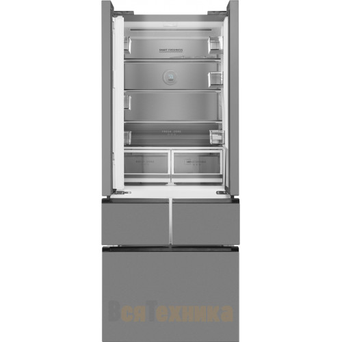 Отдельностоящий холодильник Weissgauff WFD 450 Built-in Inverter NoFrost Inox