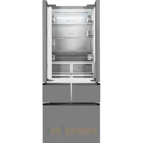 Отдельностоящий холодильник Weissgauff WFD 450 Built-in Inverter NoFrost Inox