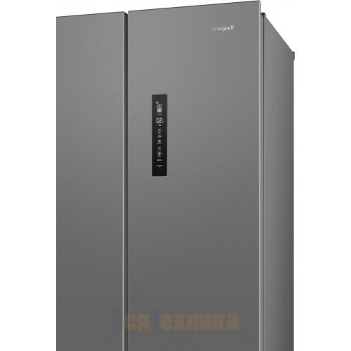 Отдельностоящий холодильник Weissgauff WFD 450 Built-in Inverter NoFrost Inox