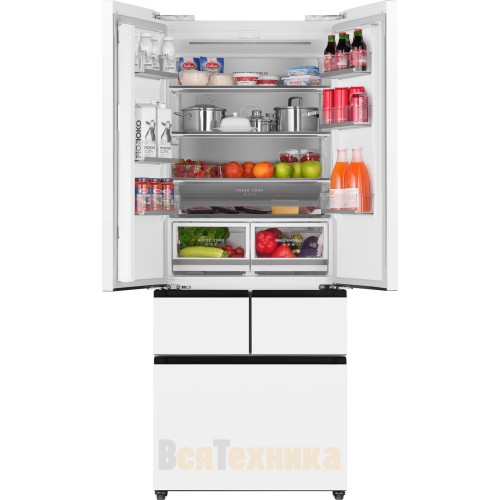Отдельностоящий холодильник Weissgauff WFD 450 Built-in Inverter NoFrost White