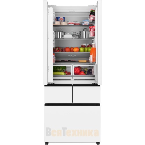 Отдельностоящий холодильник Weissgauff WFD 450 Built-in Inverter NoFrost White