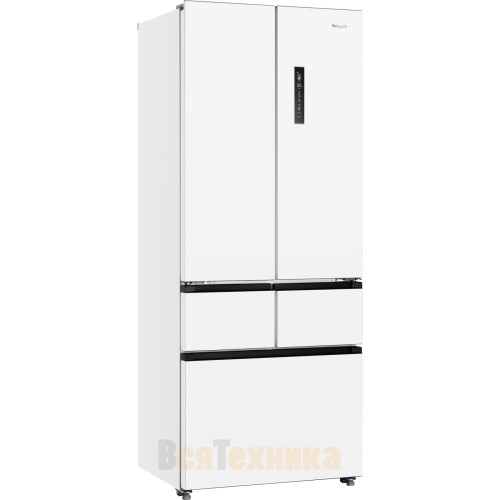 Отдельностоящий холодильник Weissgauff WFD 450 Built-in Inverter NoFrost White