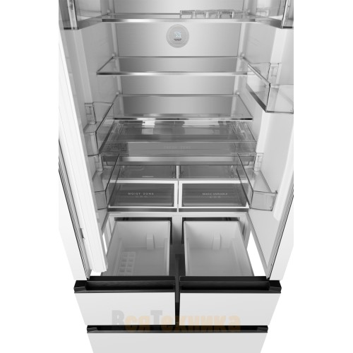 Отдельностоящий холодильник Weissgauff WFD 450 Built-in Inverter NoFrost White