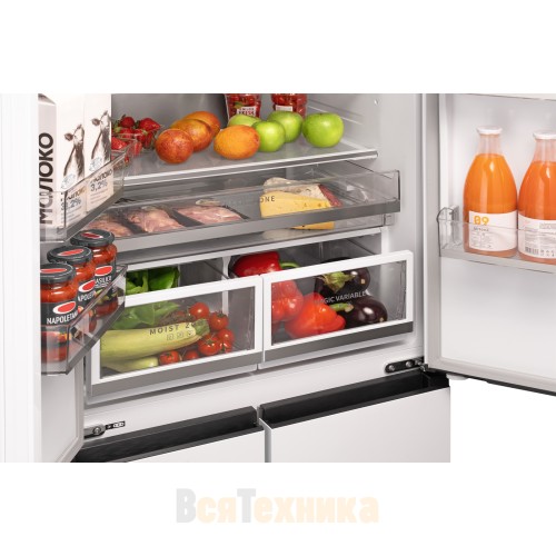 Отдельностоящий холодильник Weissgauff WFD 450 Built-in Inverter NoFrost White