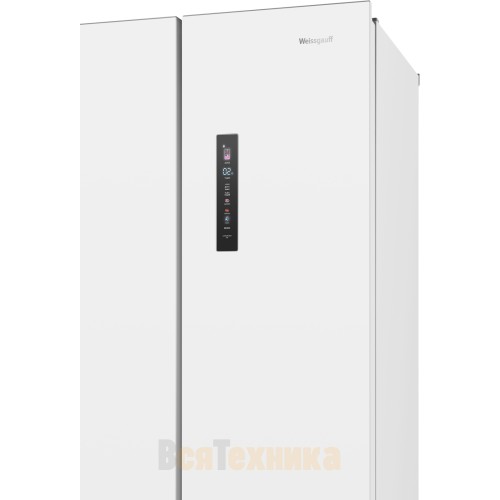 Отдельностоящий холодильник Weissgauff WFD 450 Built-in Inverter NoFrost White