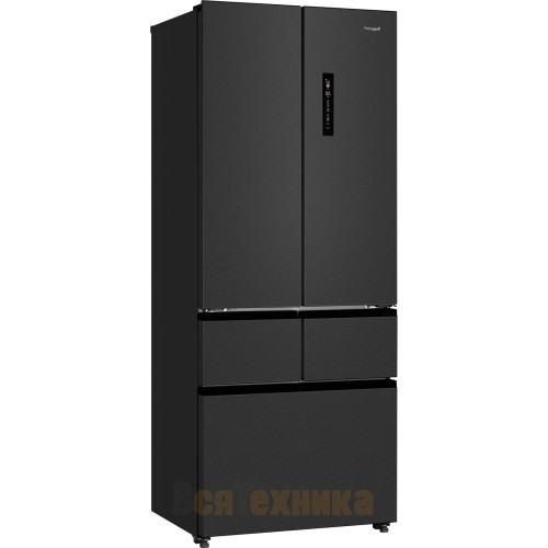 Отдельностоящий холодильник Weissgauff WFD 450 Built-in Inverter NoFrost Dark Inox