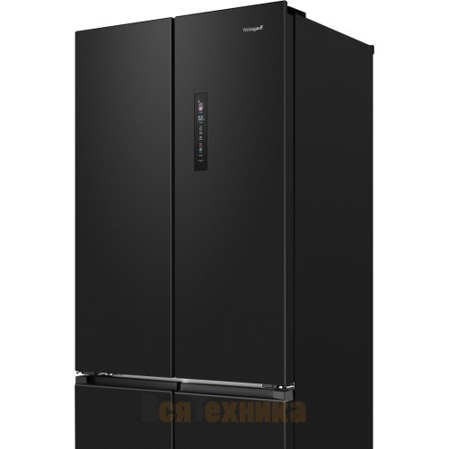 Отдельностоящий холодильник Weissgauff WFD 450 Built-in Inverter NoFrost Dark Inox