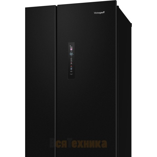 Отдельностоящий холодильник Weissgauff WFD 450 Built-in Inverter NoFrost Dark Inox