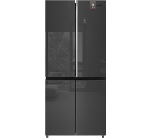 Отдельностоящий холодильник с инвертором Weissgauff WCD 590 NoFrost Inverter Premium EcoFresh Inox Glass