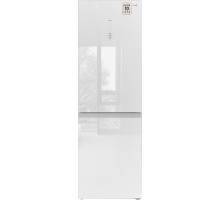 Отдельностоящий холодильник с инвертором Weissgauff WRK 185 Total NoFrost Inverter White Glass