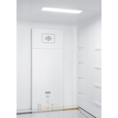 Отдельностоящий холодильник с инвертором Weissgauff WRK 185 Total NoFrost Inverter White Glass