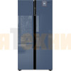 Отдельностоящий холодильник с инвертором Weissgauff WSBS 600 NoFrost Inverter Blue Glass