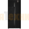 Отдельностоящий холодильник с инвертором Weissgauff WSBS 500 Inverter NoFrost Black Glass