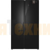 Отдельностоящий холодильник с инвертором Weissgauff WSBS 1036 Inverter NoFrost Premium Black Glass