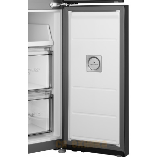 Отдельностоящий холодильник с инвертором Weissgauff WCD 480 Total NoFrost Inverter Silk Inox Built-in