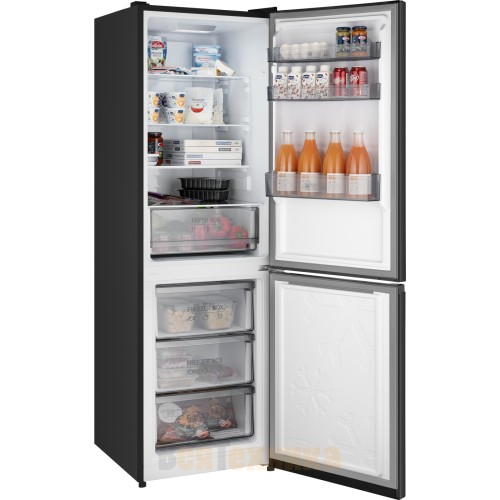 Отдельностоящий холодильник с инвертором Weissgauff WRK 185 Total NoFrost Inverter Black