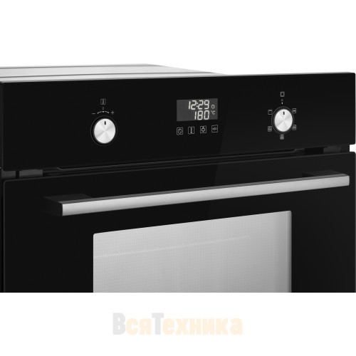 Встраиваемый компактный духовой шкаф с СВЧ Weissgauff OE 449 PDBK
