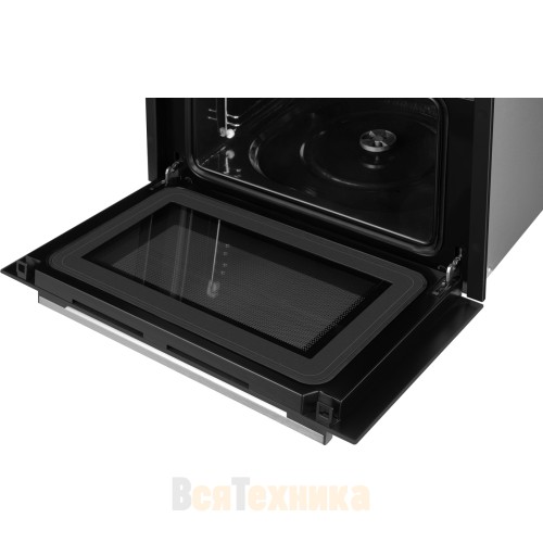 Встраиваемый компактный духовой шкаф с СВЧ Weissgauff OE 449 PDBK