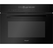 Встраиваемый компактный духовой шкаф с СВЧ и паром Weissgauff OEMS 459 PDB Black Edition