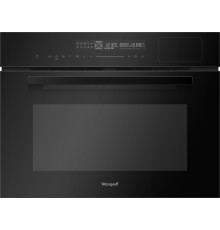 Встраиваемый компактный духовой шкаф с СВЧ и паром Weissgauff OEMS 459 PDB Black Edition