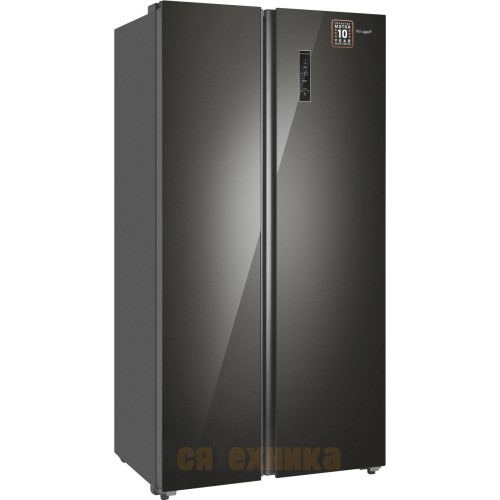 Отдельностоящий холодильник с инвертором Weissgauff WSBS 550 GRG Inverter NoFrost