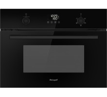 Встраиваемый компактный духовой шкаф с СВЧ Weissgauff OE 449 PDBK Black Edition