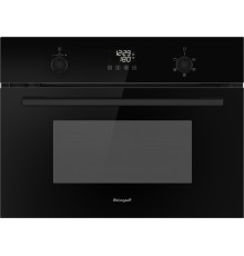 Встраиваемый компактный духовой шкаф с СВЧ Weissgauff OE 449 PDBK Black Edition