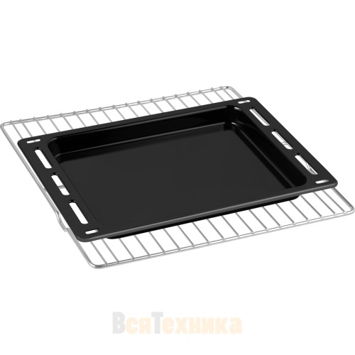 Встраиваемый компактный духовой шкаф с СВЧ Weissgauff OE 449 PDBK Black Edition