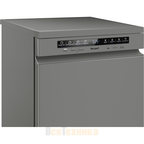 Посудомоечная машина Weissgauff DW 6038 D Dual Wash Silver