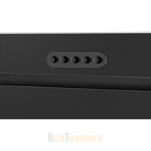 Кухонная встраиваемая вытяжка Weissgauff Aura 456 PB Black Glass
