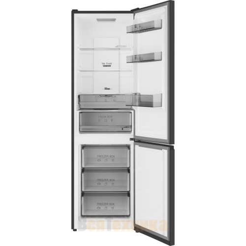 Отдельностоящий холодильник с инвертором Weissgauff WRK 2000 Total NoFrost Inverter Dark Grey