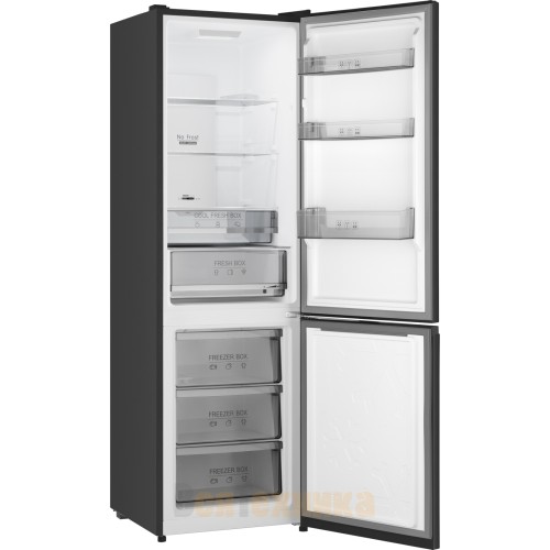Отдельностоящий холодильник с инвертором Weissgauff WRK 2000 Total NoFrost Inverter Dark Grey