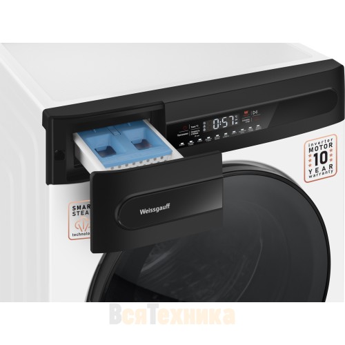 Стиральная машина с инвертором и паром Weissgauff WM 49411 Inverter Steam
