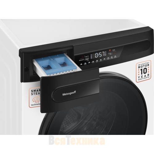 Стиральная машина с инвертором и паром Weissgauff WM 4948 Inverter Steam
