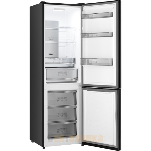 Отдельностоящий холодильник с инвертором Weissgauff WRK 2000 Total NoFrost Inverter Black Glass