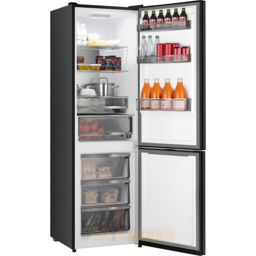 Отдельностоящий холодильник с инвертором Weissgauff WRK 2000 Total NoFrost Inverter Black Glass