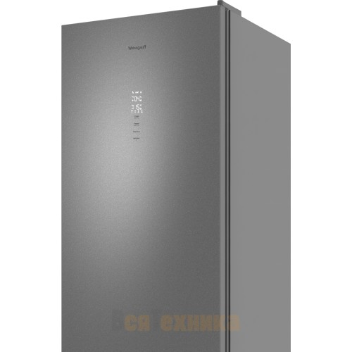 Отдельностоящий холодильник с инвертором Weissgauff WRK 2000 Total NoFrost Inverter Bru Steel Glass