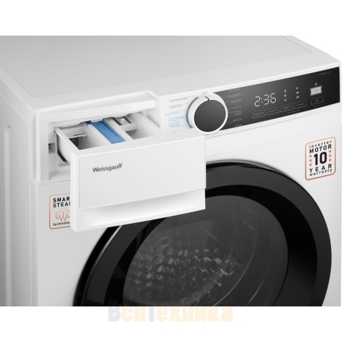 Стиральная машина с инвертором и паром Weissgauff WM 591412 Inverter Steam