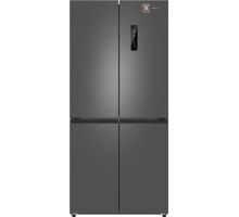 Отдельностоящий холодильник с инвертором Weissgauff WCD 450 Dark Grey NoFrost Inverter