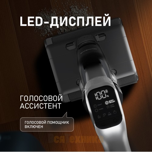 Вертикальный беспроводной пылесос сухой и влажной уборки (2 в 1) Weissgauff V22 BLDC 250 Graphite DoubleSide AquaPro SelfDry
