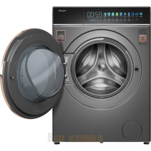 Стиральная машина Weissgauff WM 58411 Direct Drive Inverter Premium Steam Grey