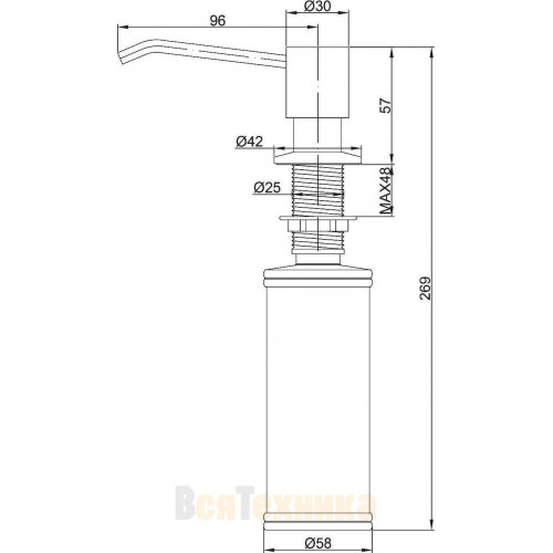 Дозатор Paulmark REIN D002-BR бронза